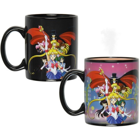 Sailor Moon Anime Manga Heat Reactive Color Changing Tea Coffee Mug Cup  Black : Target