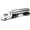 Kenworth T680 Truck White with Oil Tanker Trailer Chrome "Long Haul Trucker" Series 1/32 Die Cast Model by New Ray - 2 of 3