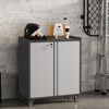 Secure Locking Metal Tool Storage Cabinet with Shelves, Heavy Duty Rolling Garage Cabinet for Workshop Organization - 2 of 4