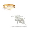 Adornia Tarnish Resistant 18k Gold Plated Chunky Nail Bangle - 4 of 4