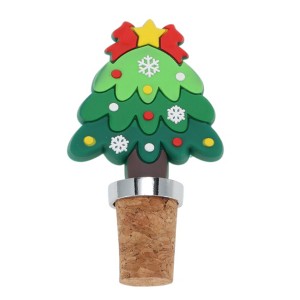 Unique Bargains Christmas Tree Cork Stopper Aluminum Alloy Wood 1 Pc - 1 of 3