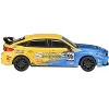 2023 Honda Civic Type R FL5 #95 "Spoon Sports Livery" Blue and Yellow 1/64 Diecast Model Car by Paragon - 2 of 4