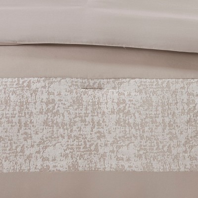 King White Microfiber 7-Piece Jacquard Bedspread Set