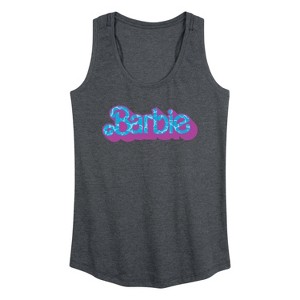 Women's - Barbie - Water Logo Graphic Racerback Tank - 1 of 4