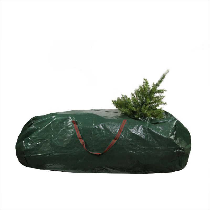 Northlight 56" Green and Red Artificial Christmas Tree Storage Bag, 1 of 5