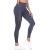 Women's High-Waist Mesh Fitness Leggings - White Mark - 2 of 4