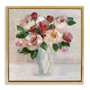 Stupell Industries Pink & Red Rose Bouquet, 25" x 25" - 1 of 4