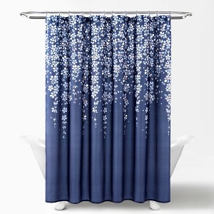 Lush Decor Weeping Flower Shower Curtain - 1 of 4