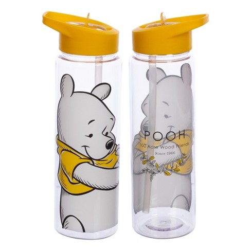 Winnie the Pooh Sweet as Can Bee 21 Ounce Glass Mason Jar With Lid and Straw  