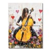 Kumasinova Framed Canvas Abstract Wall Art,Cello Boy Wall Art Decor,Vintage Wall Art for Living room,Bedroom - 3 of 4