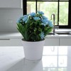 Unique Bargains Artificial Plants Pointed-Leaf Mum Plastic 3.94"x3.94"x7.87" 1 Pcs - 2 of 4