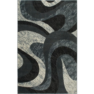 Home Dynamix Catalina Huron Contemporary Abstract Swirl Area Rug, Grey ...