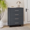 NicBex Modern Design Dresser,Chest of Drawers with Metal Legs,Wooden Dressers for Bedroom, Living Room,Hallway,Office,Study,Brown/Gray - 3 of 4