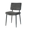 NicBex Modern Fabric Upholstered Armless Set of 2 Dining Chairs with Metal Legs,Minimalist Office Chairs,Living Room Side Chairs - 4 of 4