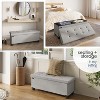 StorageBud Storage Ottoman for Bedroom End of Bed, Fabric Storage Bench, Large Storage Ottoman Bench, Entryway Bench with Storage - 3 of 4
