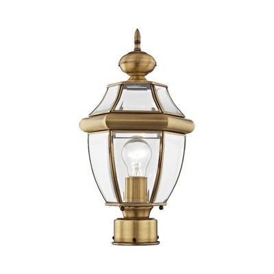 Livex Lighting Monterey 1 - Light Post Light in  Antique Brass