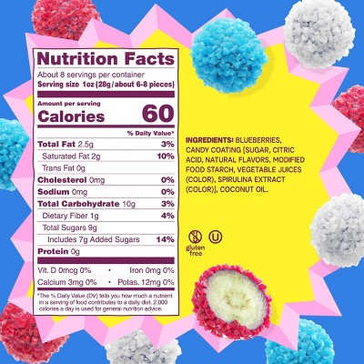 Fruit Riot Crunchy Candy Blueberries - 8oz