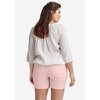 ellos Women's Plus Size Stretch 5-Pocket Shorts - 3 of 4