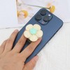 Unique Bargains Flower Adhesive Phone Grip Yellow 1 Pc - 4 of 4