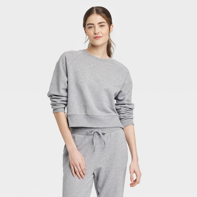 Women's Fleece Lounge Sweatshirt - Colsie™, 2 of 13