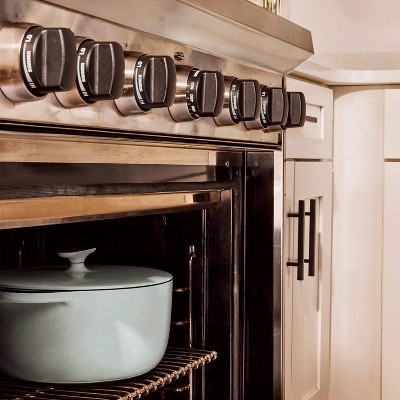 Cream Enameled Cast Iron Dutch Oven with Lid, 6.5 Qt