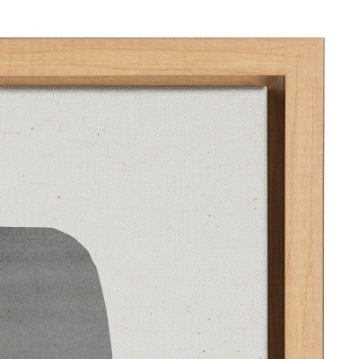 Sylvie 18x24 Black and Gray Abstract Canvas Art Set