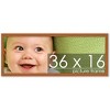 PosterPalooza | Panoramic Modernist Brown Picture Frame - UV Acrylic, Foam Board Backing, Hanging Hardware - 2 of 4