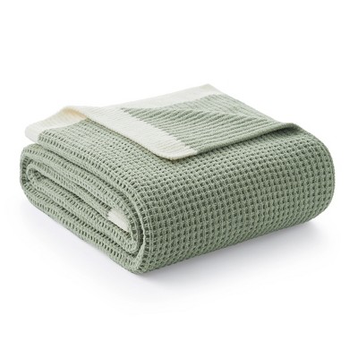 Amelie Home Reversible Chenille Knit Throw Blanket – Soft, Lightweight & Cozy