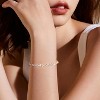 Eternity Bracelet Blue Cubic Zirconia, Sapphire Bracelet, 18K Gold Plated Hypoallergenic Bracelets -7.48inch/190mm - 2 of 4