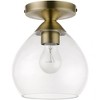 Livex Lighting Catania 1 - Light Semi-Flush Mount in  Antique Brass - image 3 of 3