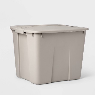 20gal Latching Tote Light Gray - Room Essentials™