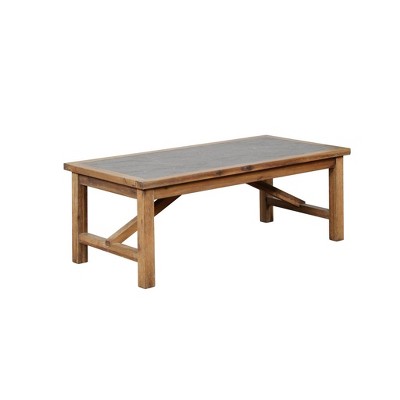 Carly Rustic Coffee Table Brown - Linon