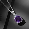 Ross-Simons 5.25 Carat Amethyst and .20 ct. t.w. Tanzanite Pendant Necklace in Sterling Silver - 3 of 4