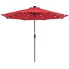 Sonkuki 9 ft LED Round Solar Lighted Patio Market Umbrella - 2 of 4