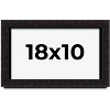 PosterPalooza | Modern Shadow Box 1" Depth Black Picture Frame - UV Acrylic, Backing Board, Hanging Hardware - 2 of 4