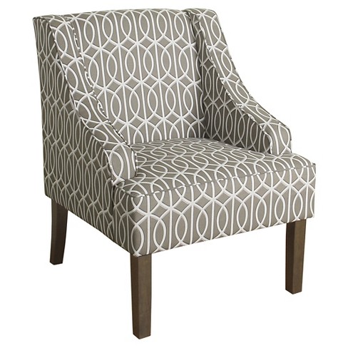 Classic Swoop Accent Armchair Brindle Gray- Homepop : Target