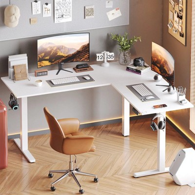 Bestier 63 Inch Electric L-Shaped Standing Desk