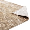 Modway Kennocha Rustic Vintage Abstract Waves 5x8 Area Rug - Tan/Cream,  Stain Resistant / Easy To Clean ,  Protect Floors From Traffic/Furniture - 4 of 4