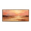 Kate & Laurel All Things Decor 18"x40" Sylvie Beaded Peach Landscape Framed Canvas by The Creative Bunch Studio Gold - 2 of 4