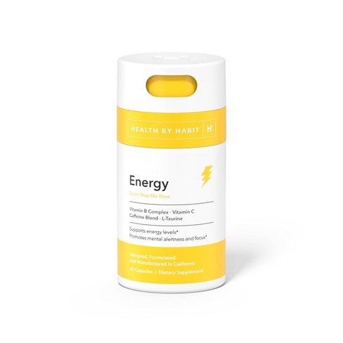 Health By Habit Energy Capsules - 60ct - image 1 of 4