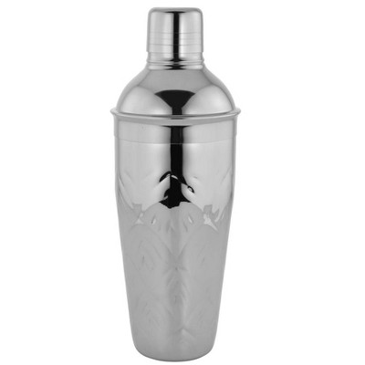 Sol Living Stainless Steel Deluxe Cocktail Shaker Bottle for Bartenders with Strainer