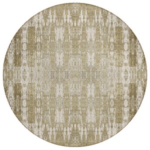 Beige Ivory And Tan Moroccan Washable Indoor Outdoor Area Rug - 1 of 4