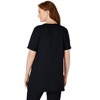 Woman Within Plus Size 7-Day Short-Sleeve Baseball Tunic - 3 of 4