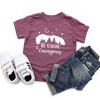 The Juniper Shop Be Strong And Courageous Bear Trees Toddler Short Sleeve Tee - 2 of 2