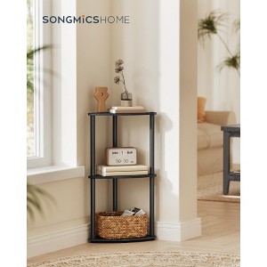 3-Tier Corner Shelf Stand, Superfast Toolless Assembly, Space-Saving Design, 15 x 10.6 x 27.8 Inches - 1 of 4