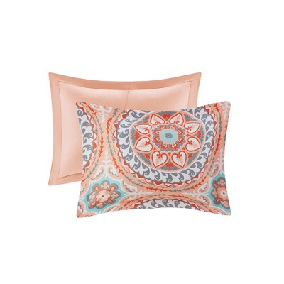 King Coral Microfiber Bohemian Comforter Set