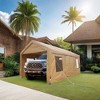Storage Shed, Outdoor Storage House With Mesh Windows, Door, Curtain, Garden Shed, Outdoor Utility Tool Shed, For Backyard, Patio, Lawn - 2 of 4