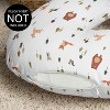 Sweet Jojo Designs Boy, Girl, Unisex/Gender Neutral Support Nursing Pillow Cover (Pillow Not Included) Woodland Animal Pals Green, Brown & Orange - 3 of 4