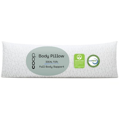 Coop Home Goods The Original Body Adjustable Pillow for Sleeping, Soft Zippered Washable Cover - Side Sleepers, Long Pillow for Pregnancy, 20x54