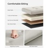Storage Ottoman, Foldable Small Ottoman Foot Rest, 15 Inches Foot Stool, Cube Ottoman with Storage, Cream White - 3 of 4